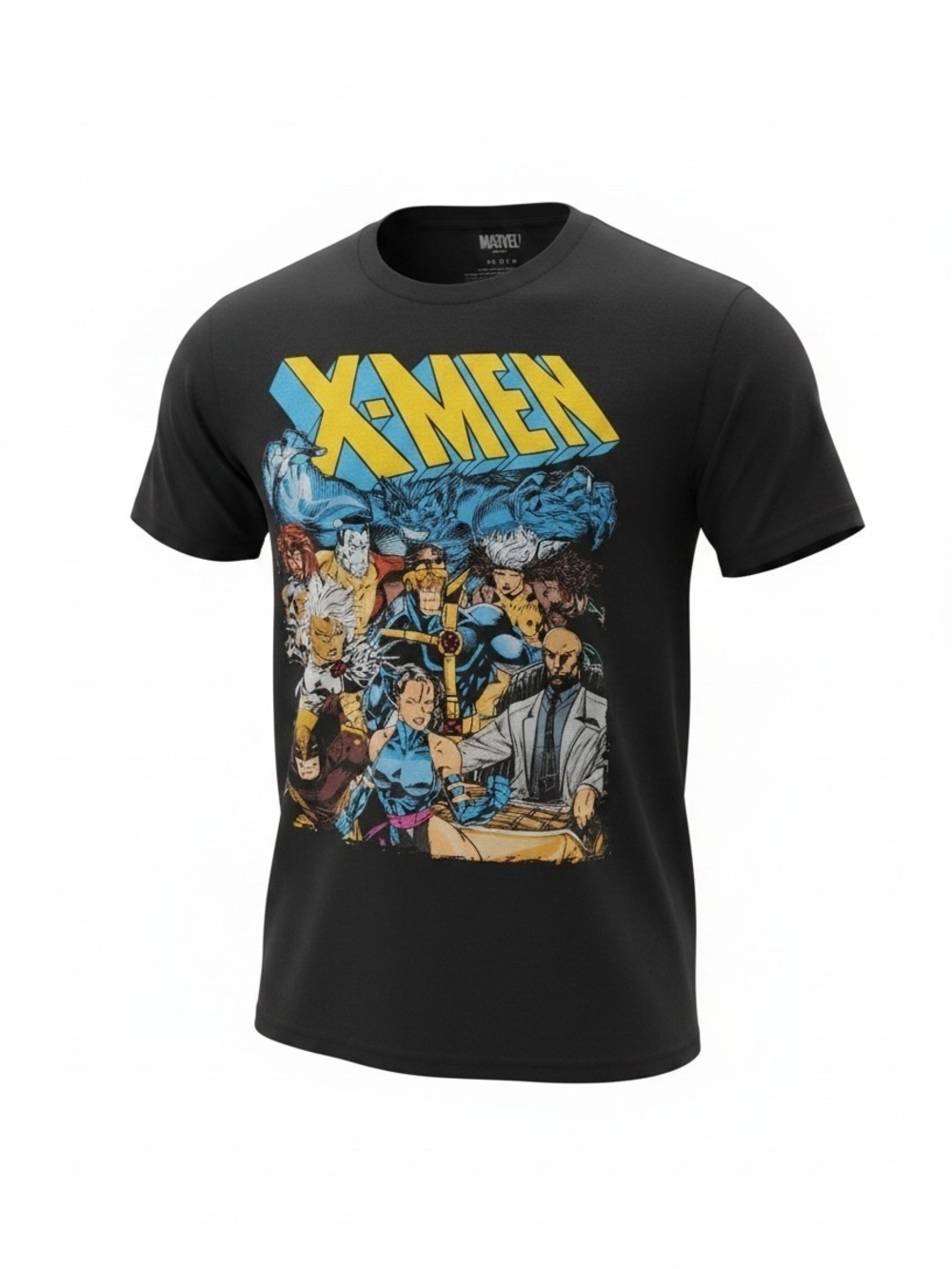Marvel X-Men Team Graphic Tee - Black with Yellow & Blue